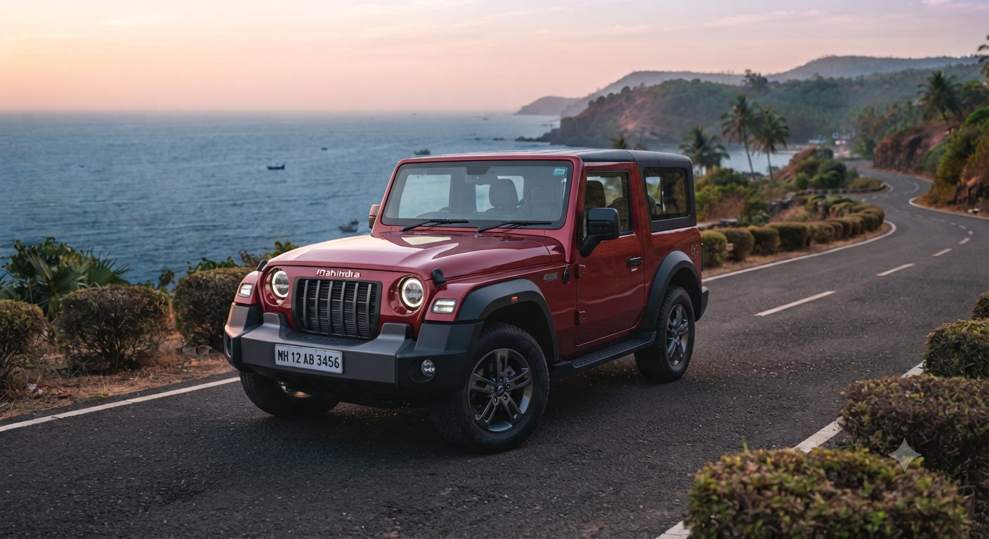 Mahindra Thar available from Shabbir Car Rentals